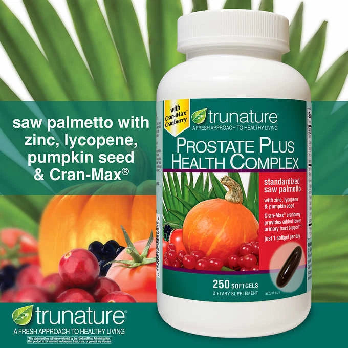 TruNature Prostate Plus Health Complex – 250 Softgels | Prostate Support | Made in USA